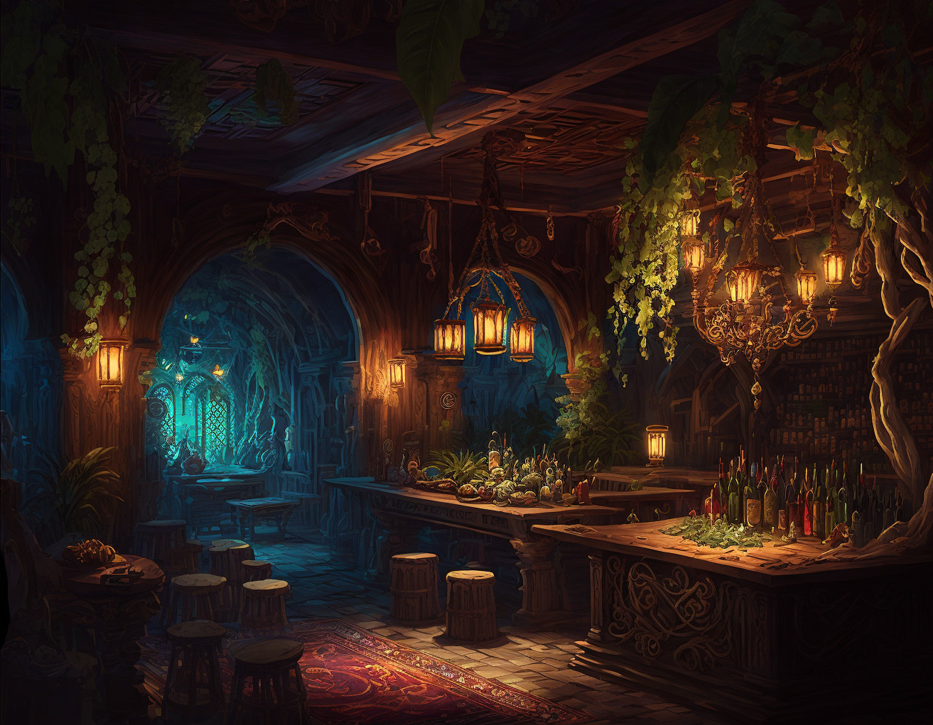 Fantasy Dark Tavern